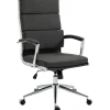 CLP Bureaustoel Cleveland chroom Frame - Stof - donkergrijs