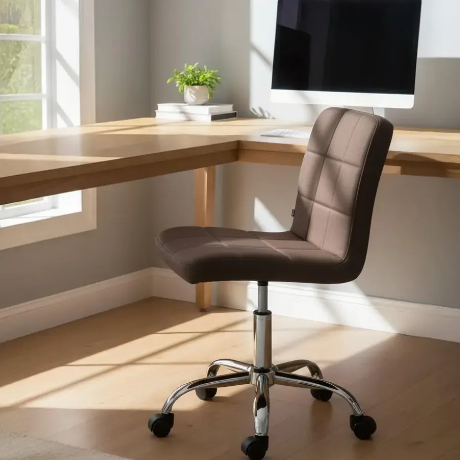 CLP Bureaustoel Darfield Stof - bruin