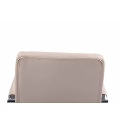 CLP Bureaustoel Deli chroom Frame - Kunstleer - creme