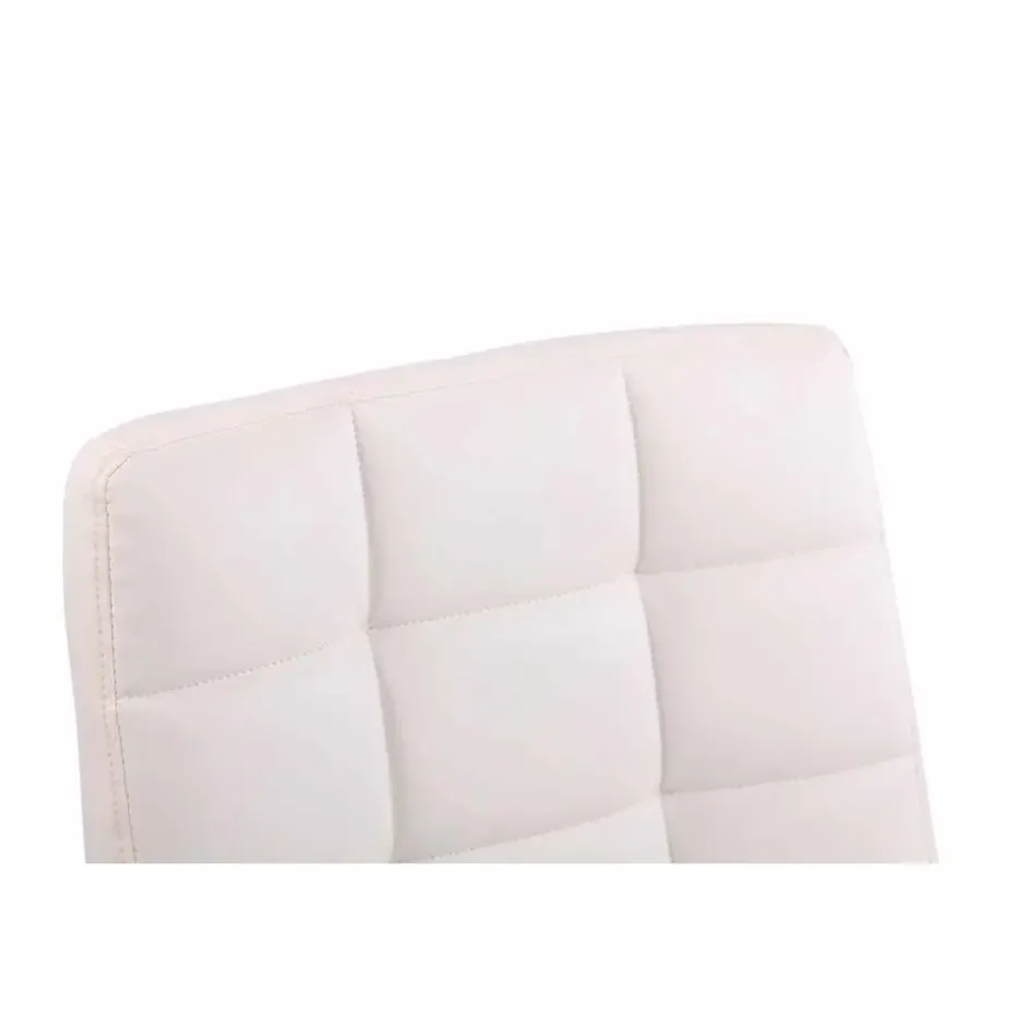 CLP Bureaustoel Deli chroom Frame - Kunstleer - wit