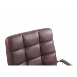 CLP Bureaustoel Deli chroom Frame - Kunstleer - bordeauxrood