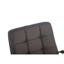 CLP Bureaustoel Deli chroom Frame - Stof - donkergrijs