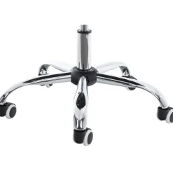 CLP Bureaustoel Deli V2 chroom Frame - Kunstleer - wit