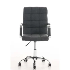 CLP Bureaustoel Deli V2 chroom Frame - Stof - grijs