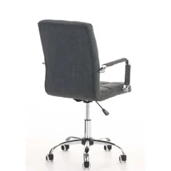 CLP Bureaustoel Deli V2 chroom Frame - Stof - grijs