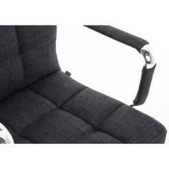 CLP Bureaustoel Deli V2 chroom Frame - Stof - grijs