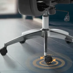 CLP Bureaustoel Deshler chroom Frame - Netweefsel - zwart