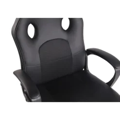 CLP Bureaustoel Elbing zwart Frame - Kunstleer - zwart/zwart