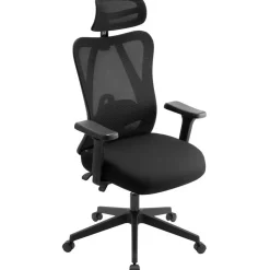 CLP Bureaustoel Elisha zwart Frame - Stof - zwart