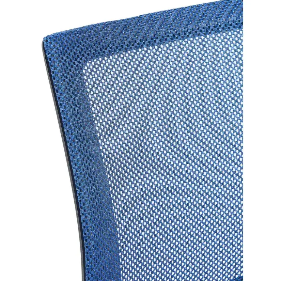 CLP Bureaustoel Genius zwart Frame - Kunstleer - blauw