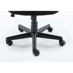 CLP Bureaustoel Genius zwart Frame - Kunstleer - blauw