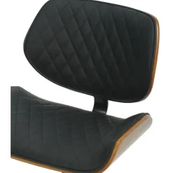 CLP Bureaustoel Harvest zwart Frame - Kunstleer (PVC) - walnoot/zwart