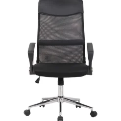 CLP Bureaustoel Korba chroom Frame - Microfiber - zwart