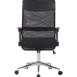 CLP Bureaustoel Korba chroom Frame - Microfiber - zwart