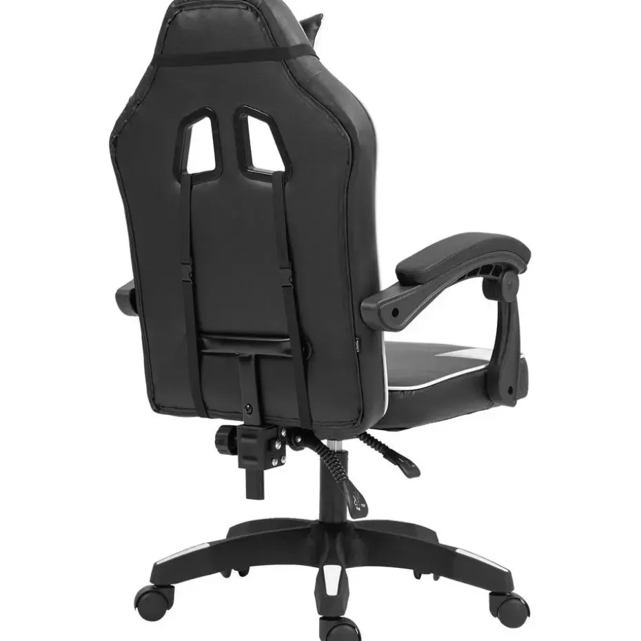 CLP Bureaustoel Orkney zwart Frame - Kunststof - zwart/wit