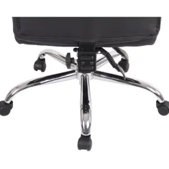 CLP Bureaustoel Oxygen chroom Frame - Kunstleer - zwart