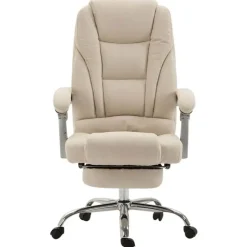 CLP Bureaustoel Pacific chroom Frame - Stof - creme