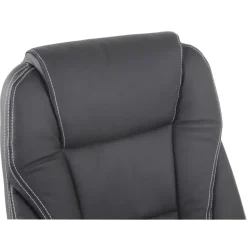 CLP Bureaustoel Pacific chroom Frame - Echt leer - zwart