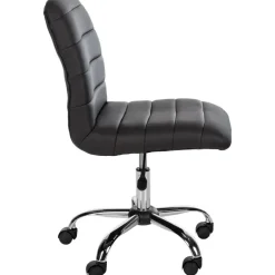 CLP Bureaustoel Redding chroom Frame - Kunstleer - bruin