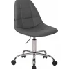 CLP Bureaustoel Reims chroom Frame - Kunstleer - grijs