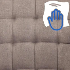 CLP Bureaustoel Terni chroom Frame - Stof - taupe