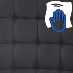 CLP Bureaustoel Terni chroom Frame - Stof - zwart