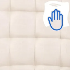 CLP Bureaustoel Terni chroom Frame - Stof - creme