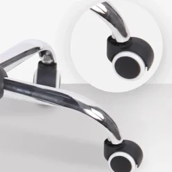 CLP Bureaustoel Terni chroom Frame - Stof - creme