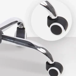 CLP Bureaustoel Terni chroom Frame - Stof - grijs