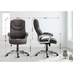 CLP Bureaustoel Texas V2 grijs Frame - Stof - donkergrijs