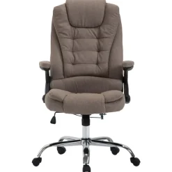 CLP Bureaustoel Thor chroom Frame - Stof - taupe