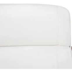 CLP Bureaustoel Varel chroom Frame - Kunstleer - walnoot/wit