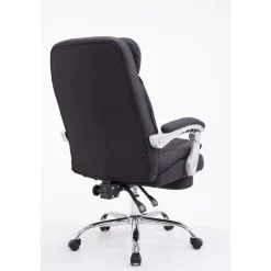 CLP Bureaustoel XL Troy chroom Frame - Stof - zwart