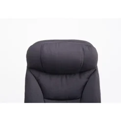 CLP Bureaustoel XL Troy chroom Frame - Stof - zwart