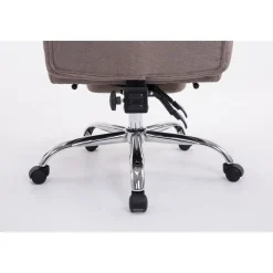 CLP Bureaustoel XL Troy chroom Frame - Stof - taupe