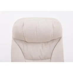 CLP Bureaustoel XL Troy chroom Frame - Stof - creme