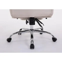 CLP Bureaustoel XL Troy chroom Frame - Stof - creme