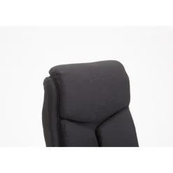 CLP Bureaustoel XL Vaud chroom Frame - Stof - zwart