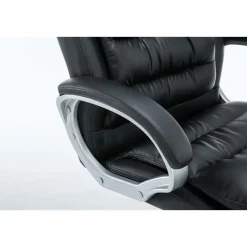 CLP Bureaustoel XXL Vancouver chroom Frame - Kunstleer - zwart