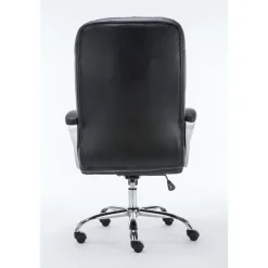 CLP Bureaustoel XXL Vancouver chroom Frame - Kunstleer - zwart