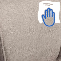 CLP Bureaustoel XXL Xanthos chroom Frame - Stof - taupe