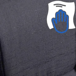 CLP Bureaustoel XXL Xanthos chroom Frame - Stof - zwart