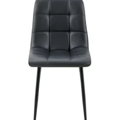 CLP Eetkamerstoel Antibes zwart Frame - Kunstleer - zwart