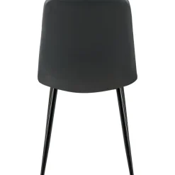 CLP Eetkamerstoel Antibes zwart Frame - Kunstleer - zwart