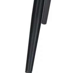 CLP Eetkamerstoel Antibes zwart Frame - Fluweel - bruin