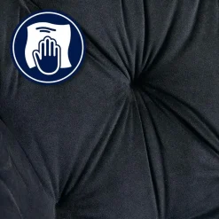 CLP Eetkamerstoel Cassis zwart Frame - Fluweel - zwart