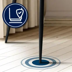 CLP Eetkamerstoel Cassis zwart Frame - Fluweel - zwart