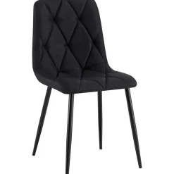 CLP Eetkamerstoel Clairton zwart Frame - Stof - zwart