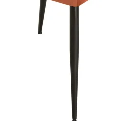 CLP Eetkamerstoel Emia zwart Frame - Fluweel - bruin