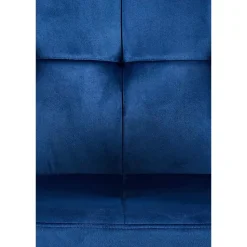 CLP Eetkamerstoel Emia zwart Frame - Fluweel - blauw
